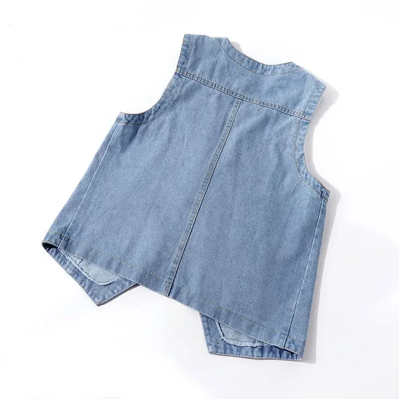 Woman Jacket Vest Spring Summer Denim Vest Women's Short Loose Sleeveless Coat Vest Chaleco Mujer