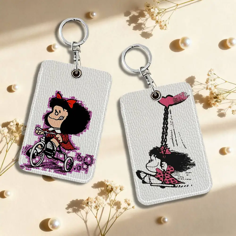 Porta Tarjetas con Diseño de Mafalda, Porta Tarjetas de Crédito, Porta Tarjetas de Identificación Estudiantil, Funda para Tarjetas de Autobús