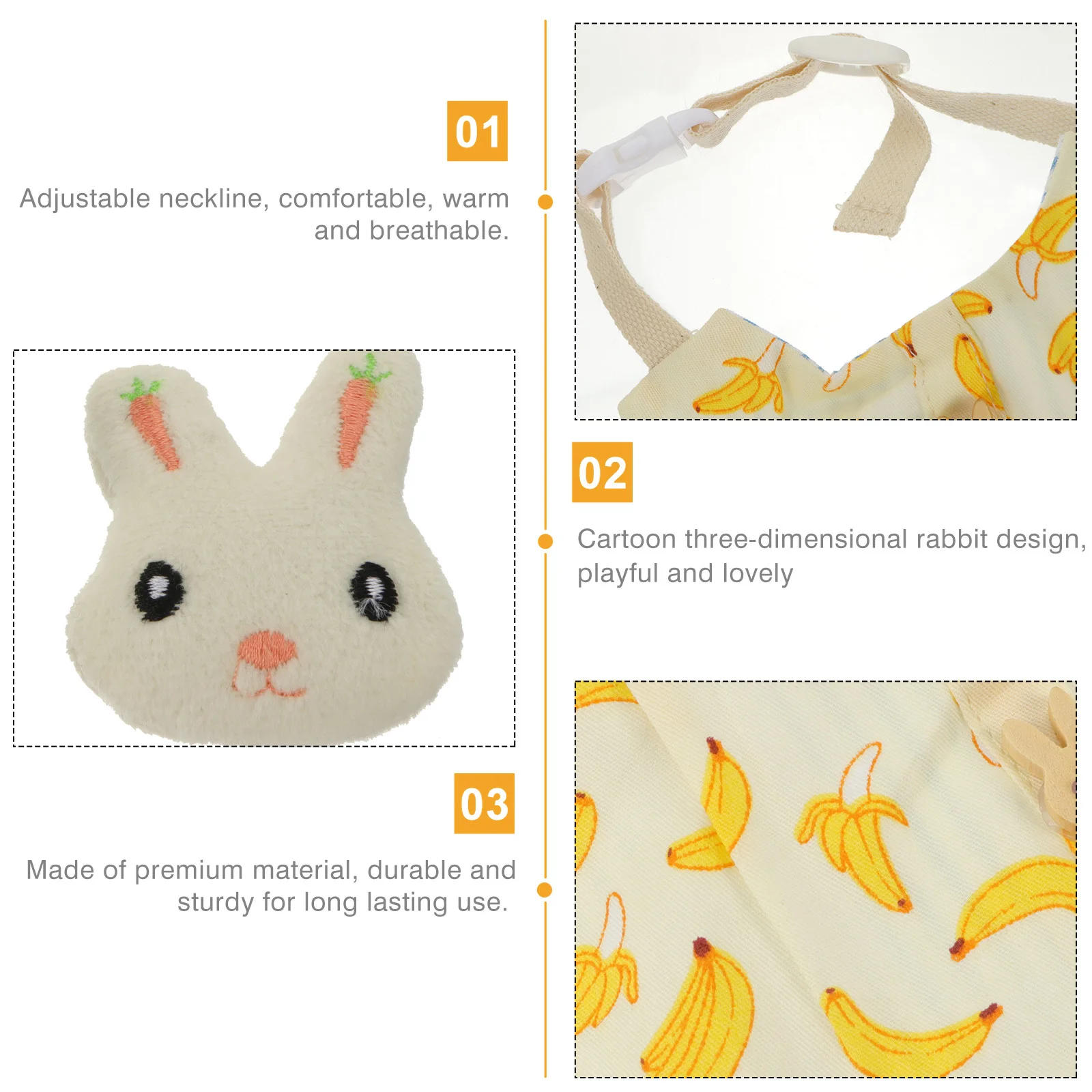 

2Sets Rabbit Clothes Set Premium Bunny Leash Harness for Small Pets Outdoor Walking Playwear Wedding Party Costume Pet