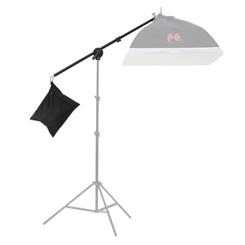 Photo Studio Boom Arm Top Light Stand 68-120cm 47inch Weight Bag Kit Photo Studio Accessories Extension rod