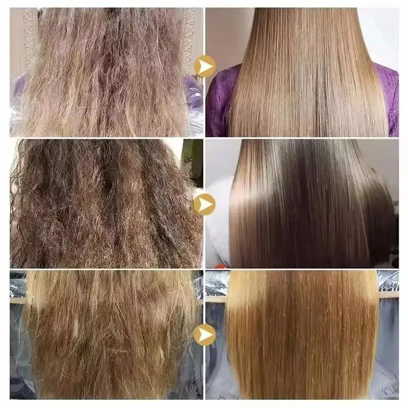 Rice Magical Keratin Hair Mask 5 Seconds Repair Damaged Frizzy Hairs Soft Smooth Shiny Moisturizing Nourish Hair Root Care image 2
