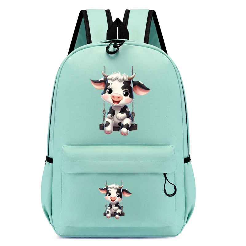 Tas ransel untuk anak-anak, tas ransel sekolah motif sapi, tas punggung anak-anak, tas sekolah imut, tas ransel Anime, tas traveling, tas buku anak-anak, tas ransel sekolah pelajar, tas punggung untuk anak-anak