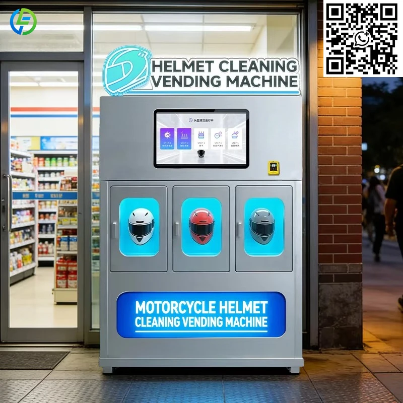 

Customized New Arrival Custom Self Service Machine for Cleaning Helmets Vending Machine