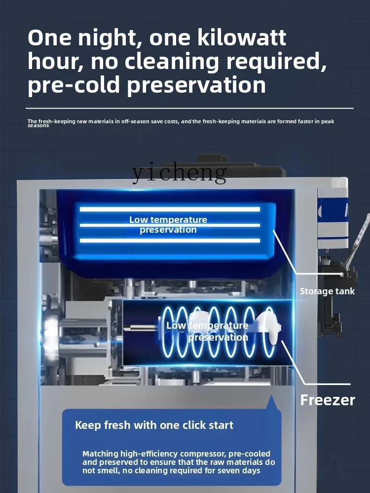 Zz macchina per il gelato commerciale piccola macchina automatica per il tè al latte macchina per il gelato stalla macchina per il gelato soft