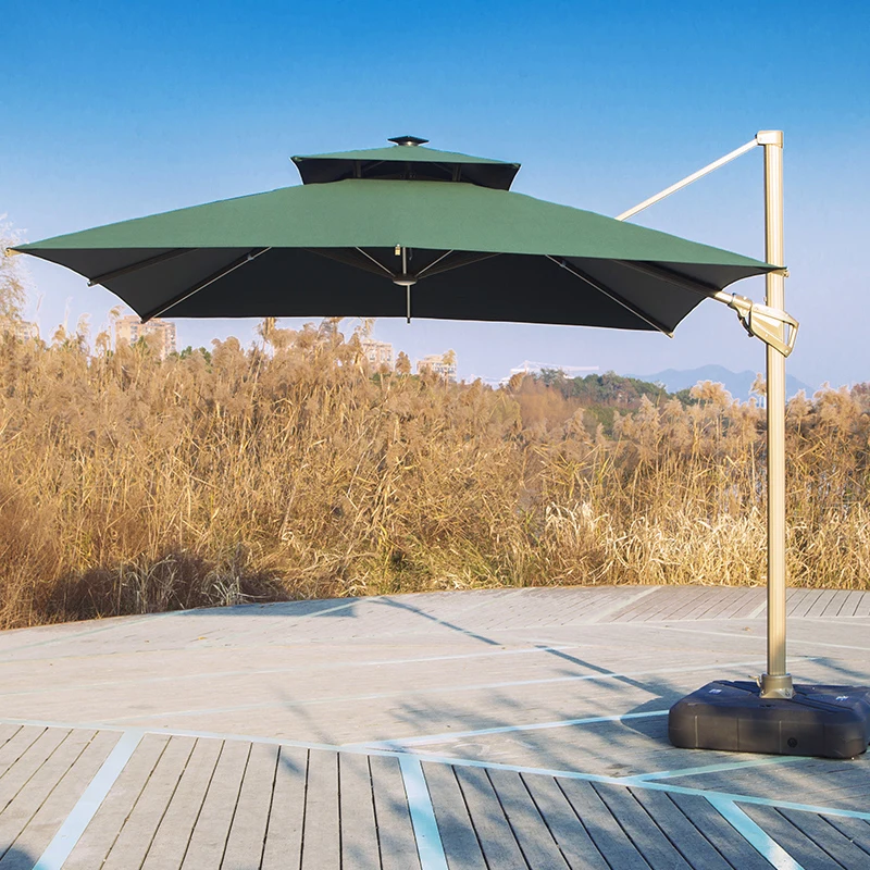 

Outdoor Modern Dining Room Restaurant Umbrellas Cafe Garden Parasol Patio Umbrellas With Led Lights