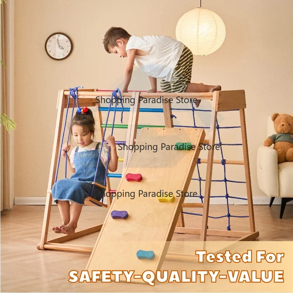 Struttura da Arrampicata in Le - Kids Outdoor Wooden Climbing Frame recensione e prezzo