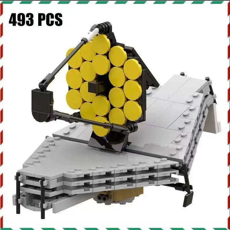 

MOC-65668 James Webb Space Telescope Model Small Particle Building Blocks Puzzle Toy for Children's Christmas Birthday Gifts