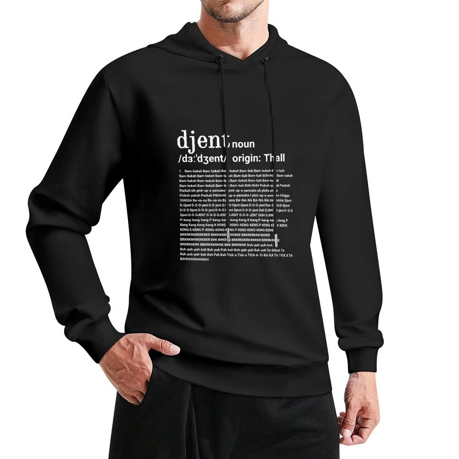 Definition of Djent Pullover Hoodie japanese style new hoodies and sweatshirts