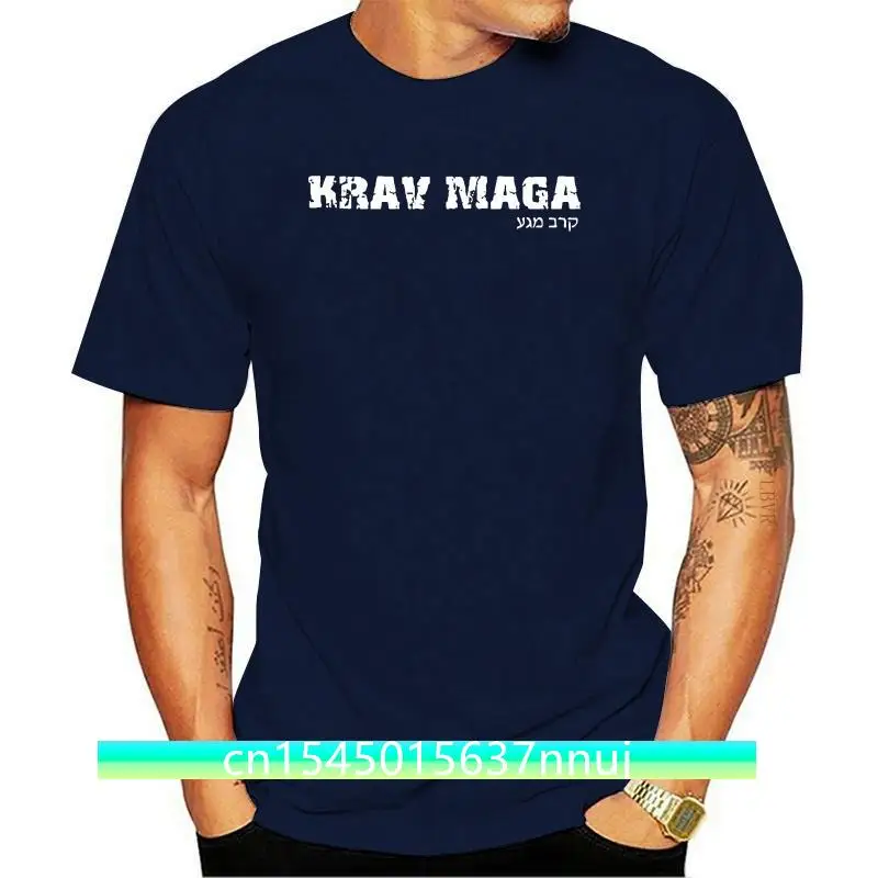 New 2021 2021 Hot Sale Men T-shirt Krav Maga Instructor Self Defence Martial Art 100% Cotton Black T-shirt