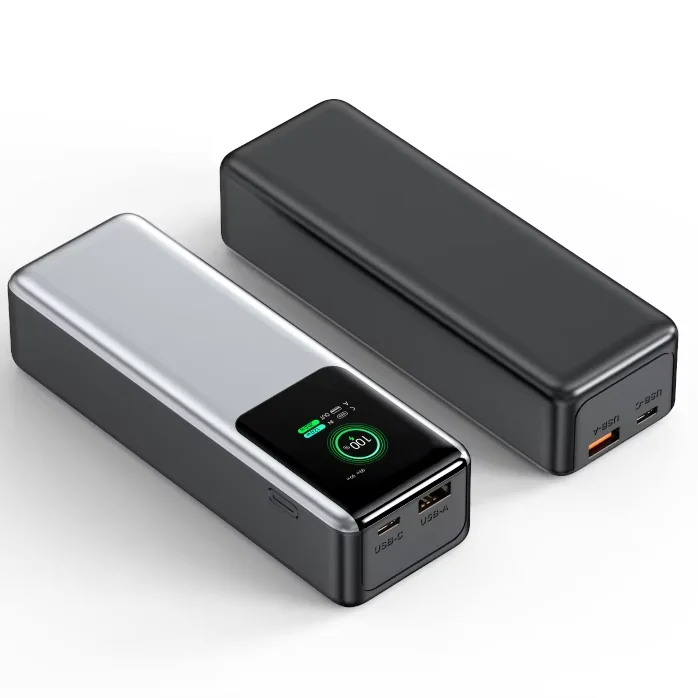 Hot-selling PD100W Portable Digital Display Laptop 20000mAh Lithium Polymer Battery Fast Charging Device Mobile Power Supply