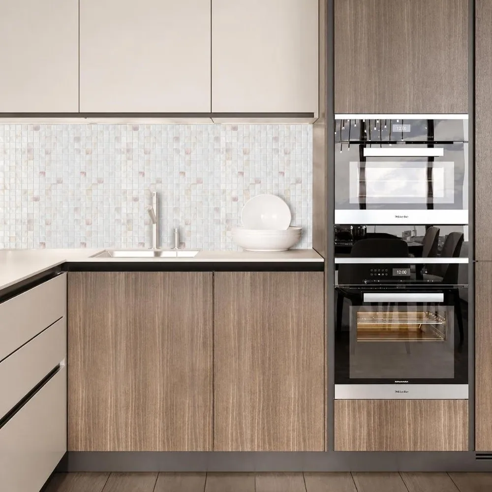 Modern Shell Mosaic Tiles 30x30CM Decorative Mosaic Tile Sticker Wallpaper Tile Kitchen Backsplash