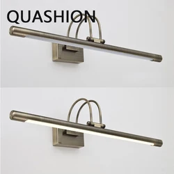 Retro Design Mirror Indoor Wall Lamp Metal Material Acrylic Lampshade Plating Body Sconce Light LED Hotel Bathroom Decor Lustres