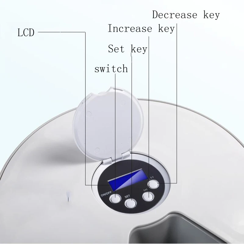 Smart Automatic Pet Feeder With Voice Record Stainless Steel LCD Screen Timer For Dog Food Bowl Cat Food Dispenser Pet Supplies