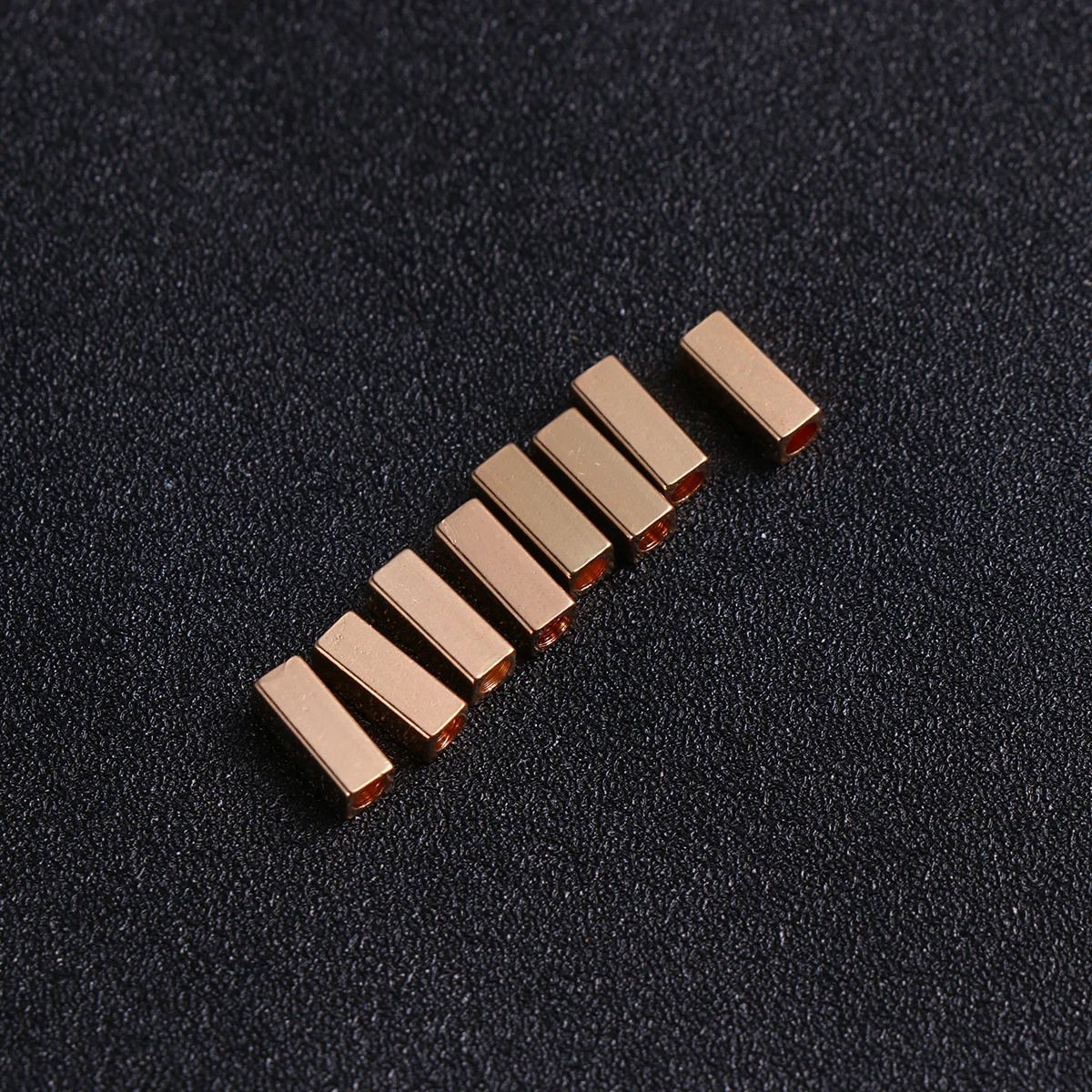 

50 Pcs Rectangular Tube Making Beads for Jewelry Necklace Copper Jewlery Accessories
