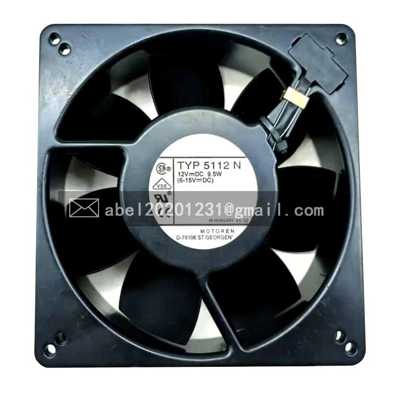 

BRAND NEW TYP 5112N 5112 N 12VDC ORIGINAL 13538 135*135*38MM HIGH TEMPERATURE RESISTANCE COOLING FAN