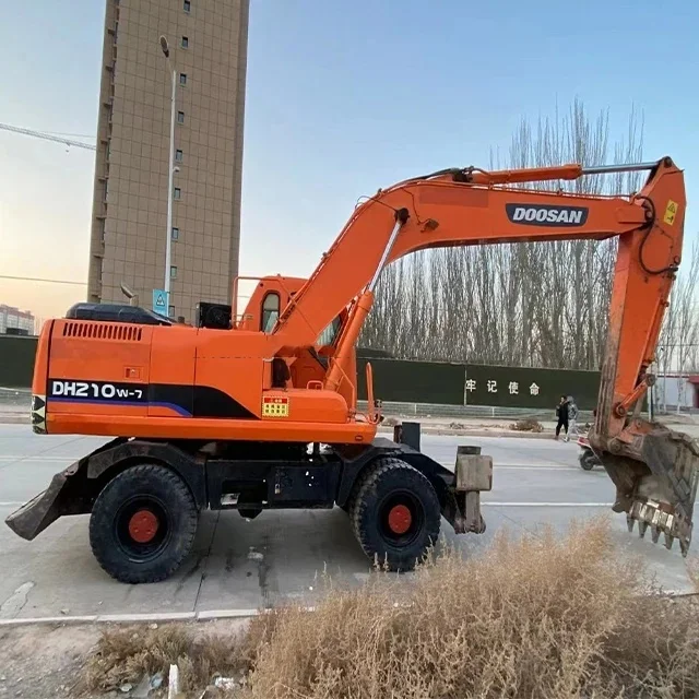 Used Doosan DH210W-7 Wheel Excavator For Sale Daewoo/ Used Doosan 210 Wheel Excavators Korea