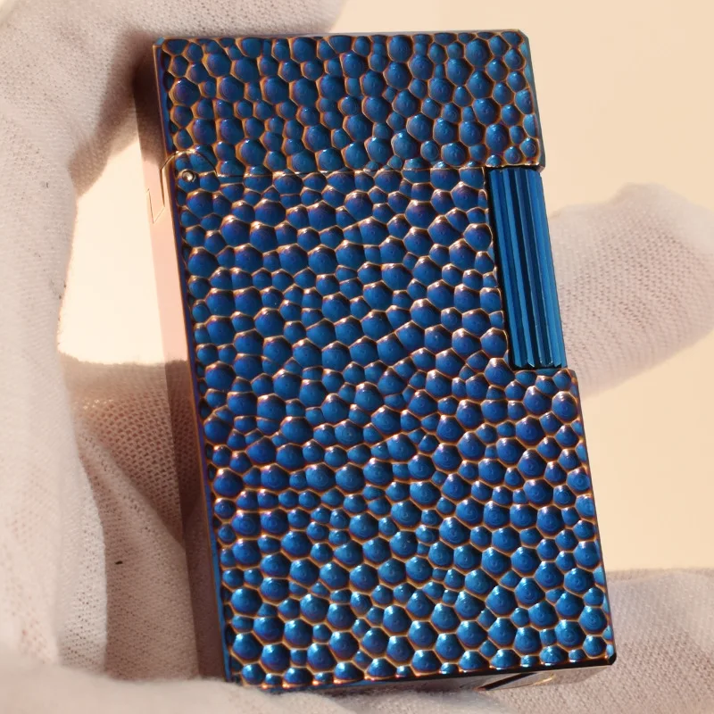 

ROWENTA Men's High-end Pure Copper Lighter, Crisp and Loud Sound, Side Slip Ignition, Wire Drawing Process, Oil Machine