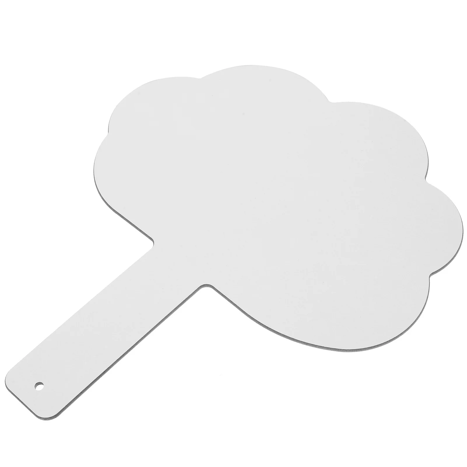 Double Sided White Board PVC Handheld Dry Erase Answer Paddle Classroom Teaching Prop Scoring Board Game Supplies