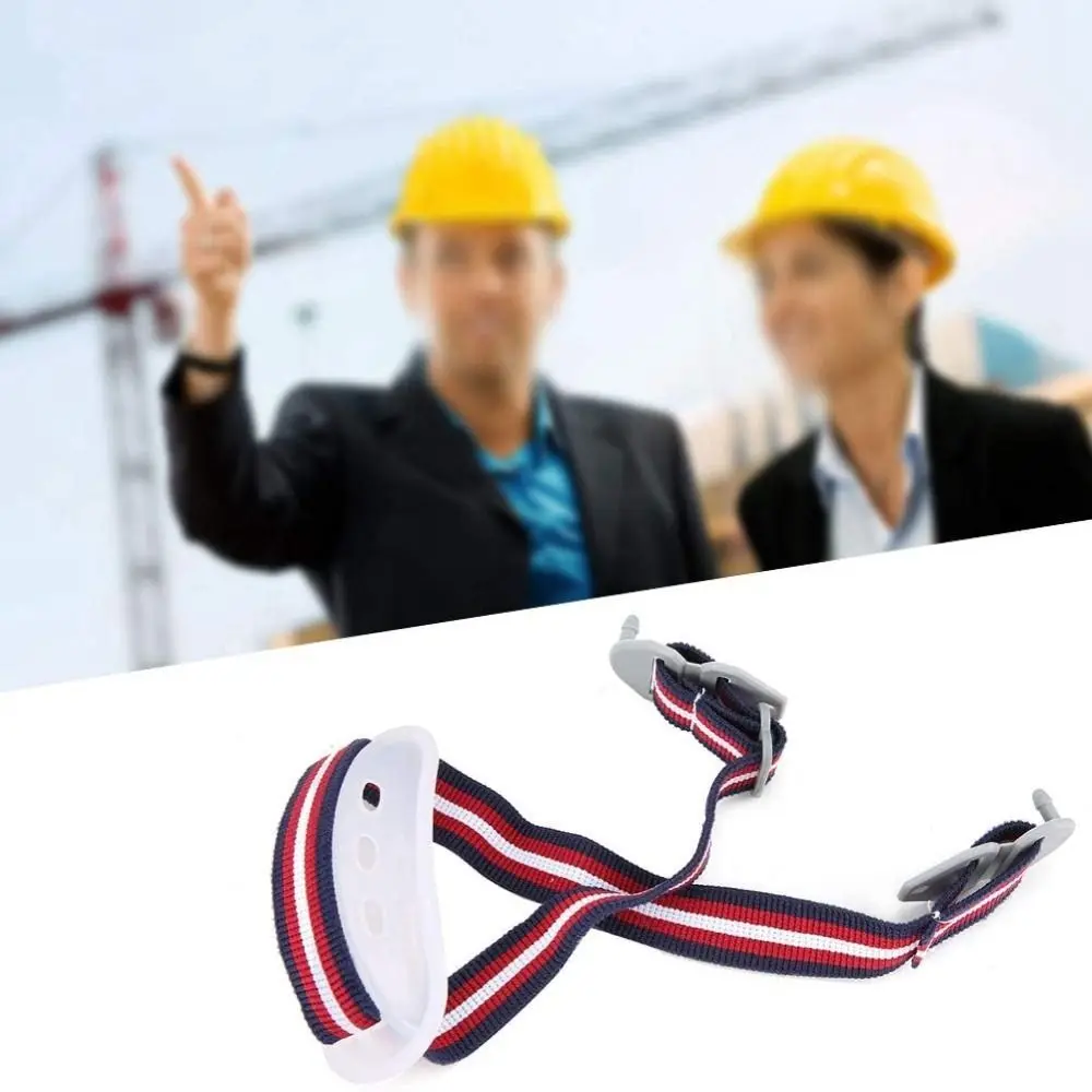 White Black Red Helmet Chin Strap Comfortable Plastic Headwear Protection Hard Hat Chin Strap