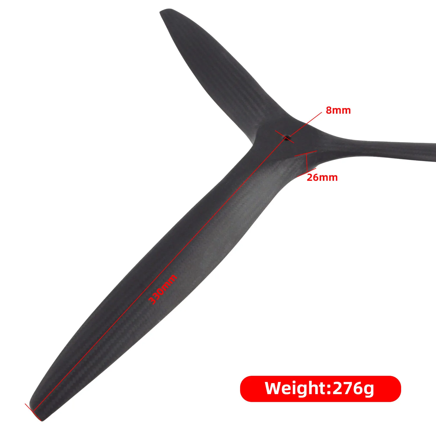 TFL 26x12 3-Blade Carbon Fiber Propeller CW Reverse Prop For Gas RC Airplane Model Replacement Accessory