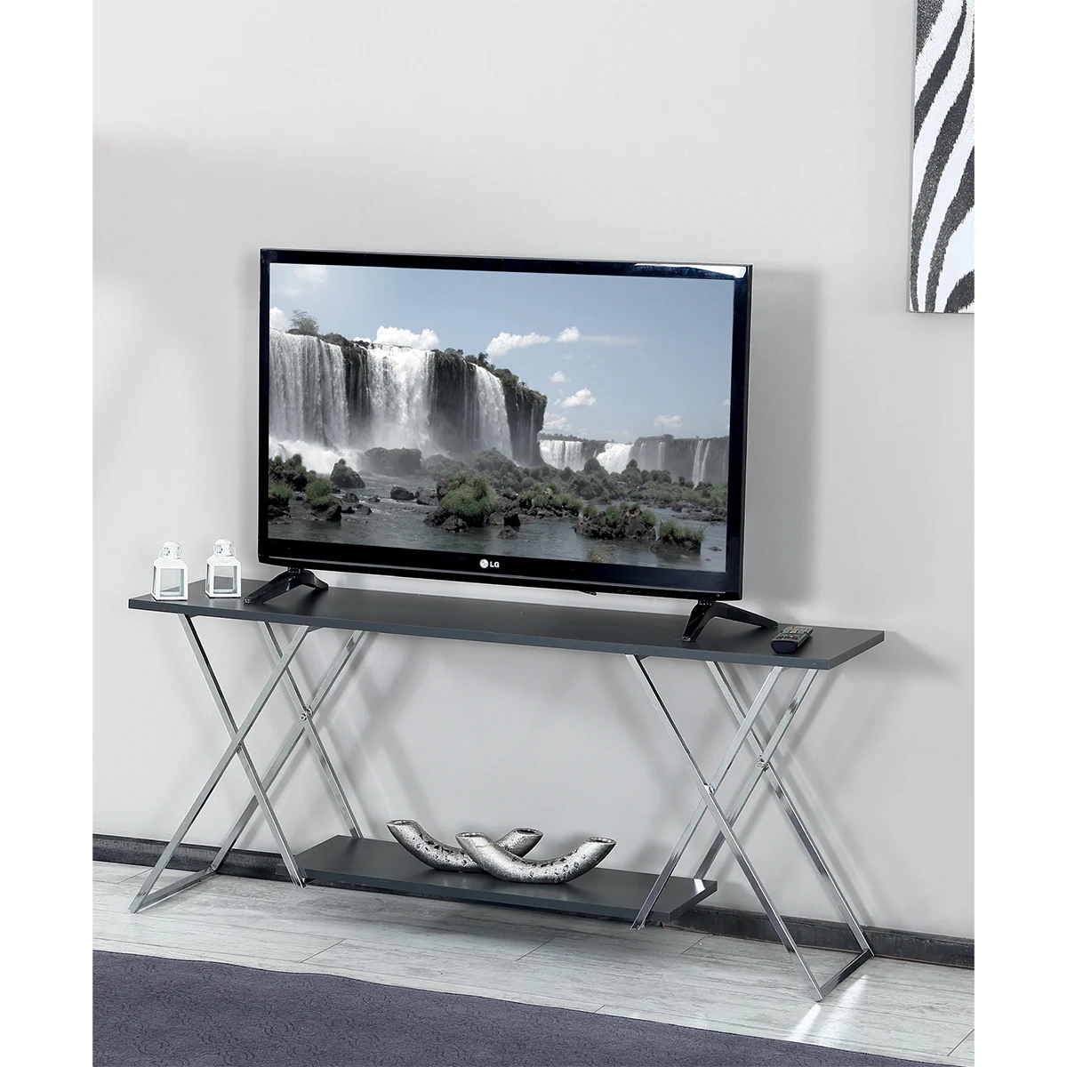 Floor-Standing TV Stand,Modern European Wooden TV Stand With Adjustable Height Open Shelves Customizable TV Console Living Room