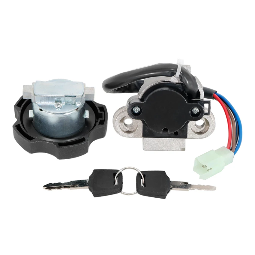 Ignition Key Switch Fuel Gas Cap Seat Lock Kit For Yamaha DT125R 2004 DT125RE DT125X 2005-2006 OEM:4TP-82501-01
