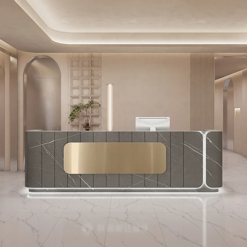 

Reception Desks Shop Desk Counter Cash Register Office Chairs Clothing Store Tables Salon Wall Table Business Reception Desk
