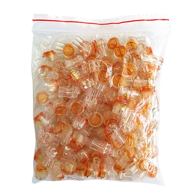 200pcs Waterproof Wiring Ethernet Cable Telephone Cord Splice Terminal Clear Crimp Connection Terminals K1 Connector