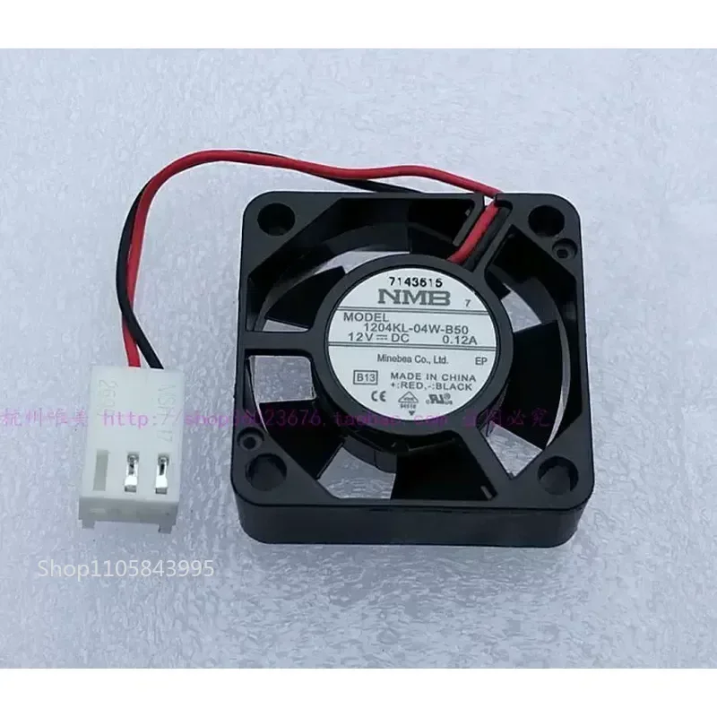 for NMB 3010 3CM Fan Double Ball Bearing 2 Wire 1204KL-04W-B50 12V 0.12A New Cooling Fan