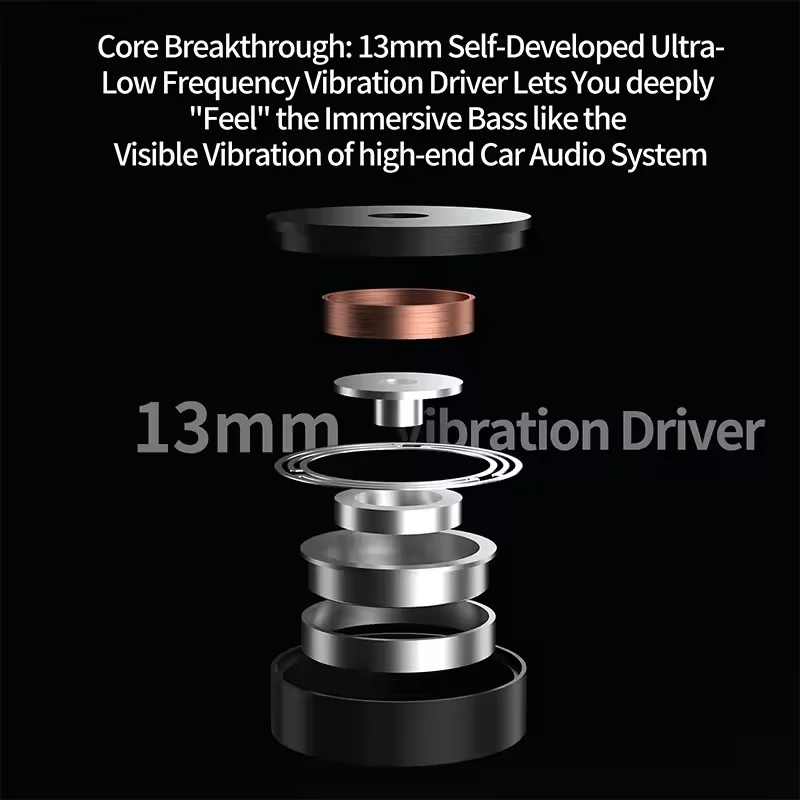 KZ Vibe X Low Frequency Vibration Earbuds HiFi IEM Deep Bass Headset Stereo Sound In-Ear Earphones for Music Gaming