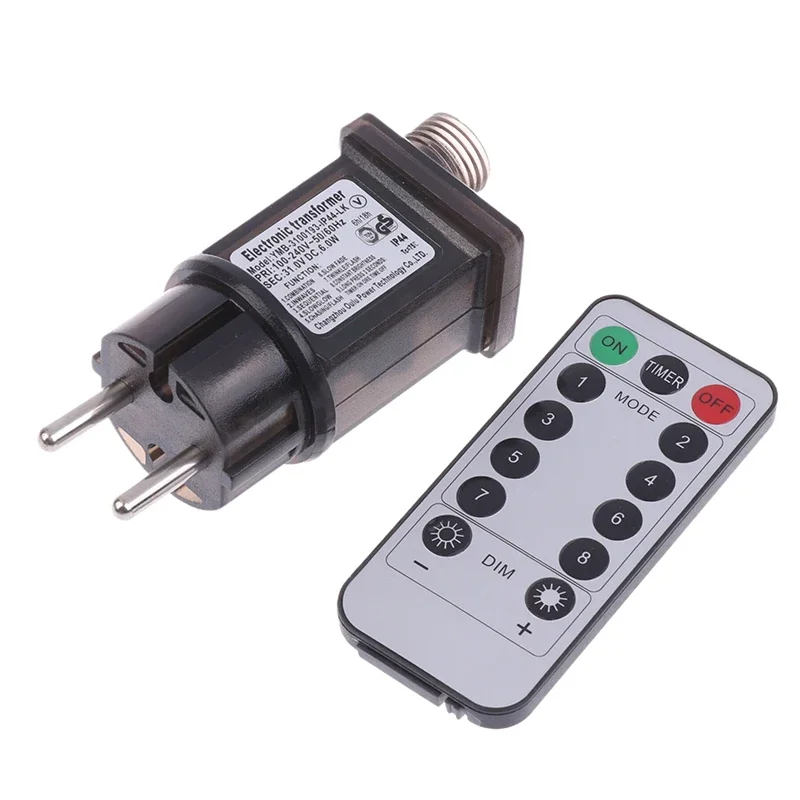 Enchufe AC 220V a 31VDC 6W 8 funcional con Control remoto SELV adaptador de interruptor de controlador de lámpara LED IP44 iluminación láser impermeable