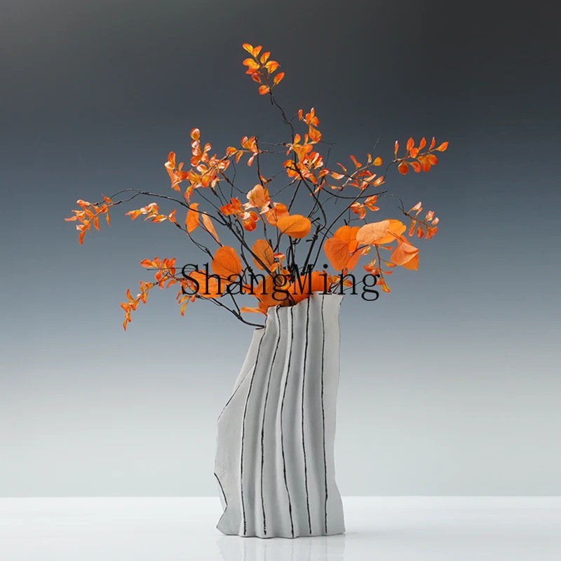 

SM modern light luxury creative vase ornament living room flower arrangement TV cabinet entrance decoration