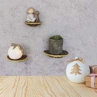 3Pcs/set Hanging Mushroom Wall Shelf Hand-painted Decorative Simulation Mushroom Pendant Realistic Garden Mushroom Ornament