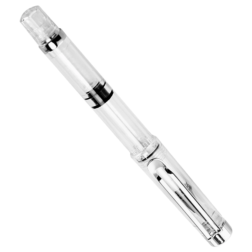 

Piston Fill Fountain Flexible Brush Pens for Calligraphy Drawing with Refillable Ink Mechanism Plastic Nibs Watercolor