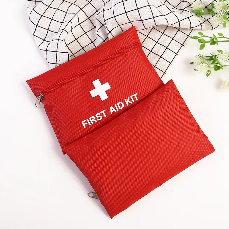 12pcs Portable Travel First Aid Kit Outdoor Camping Emergency Medical Bag Bandage Band Aid Survival Kits Self Defense