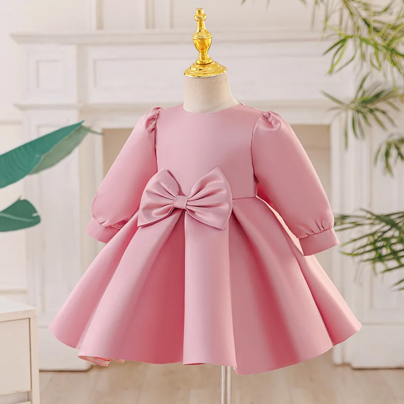 Girl Party Dress Long Sleeve Kid Girls' Princess Dresses Child Brief Clothing Ball Gown