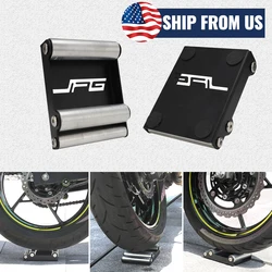 Motorcycle Universal Tire Cleaning Stand Tire Wash Bracket Portable Chain Clean Durable Roller Ramp Lift For KTM Kawasaki Suzuki