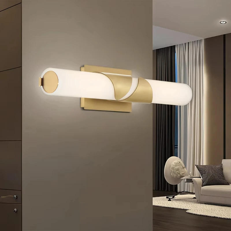 

Simple acrylic wall lamp creative modern gold metal design wall-mounted living room bedroom corridor interior lamp decoration