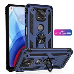 Per Moto G Power Case per telefono Moto G Power 2021 custodia armatura antiurto robusto supporto protettivo per auto militare copertura magnetica