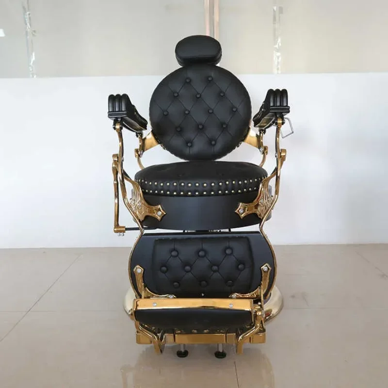 Men's oily hair cut, face shaving, large chair, barber shop chair can be reclined