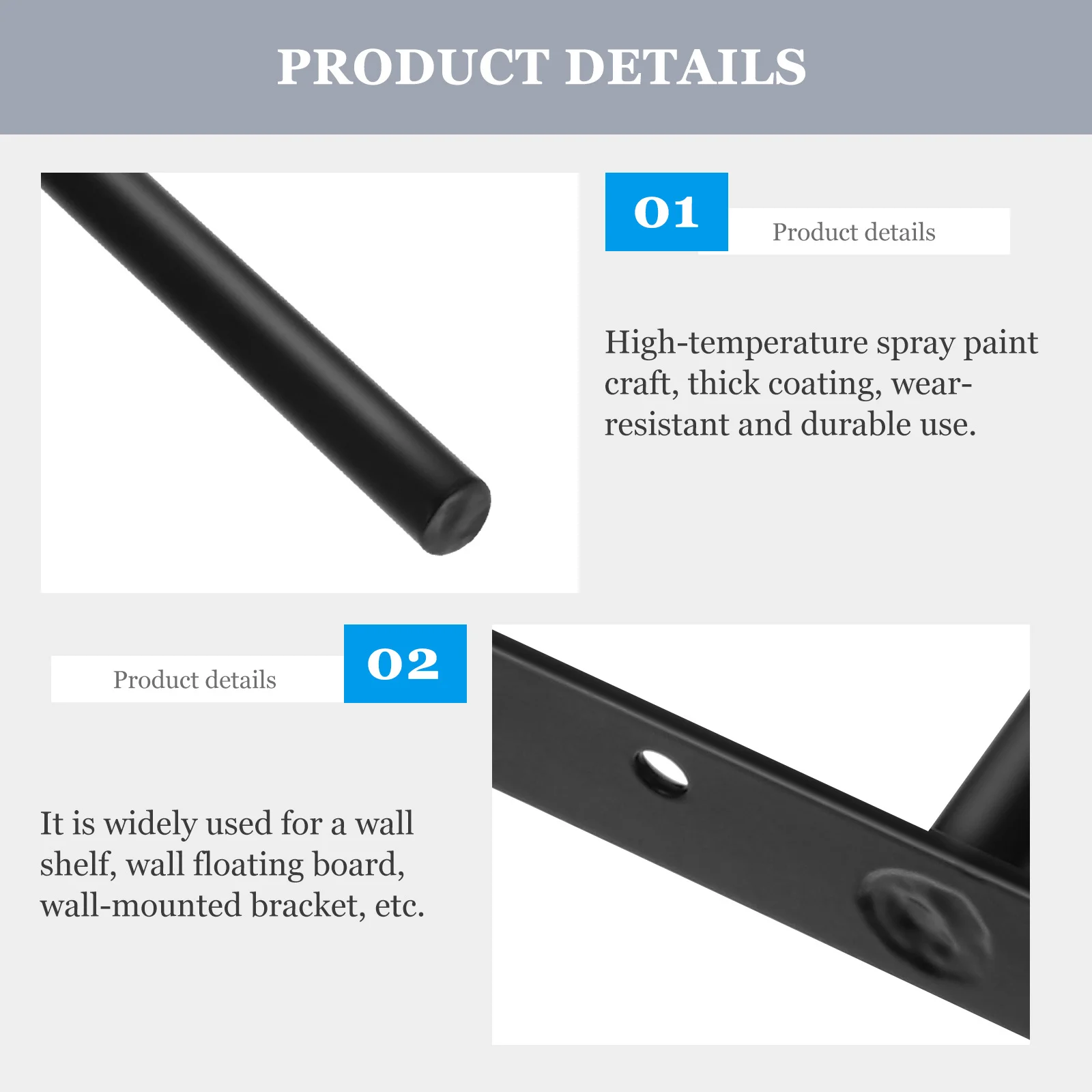 

2 set Invisible Shelf Support Bracket Heavy Duty T Brackets For Wall Mounted Floating Shelf Durable Iron Board Support Hidden