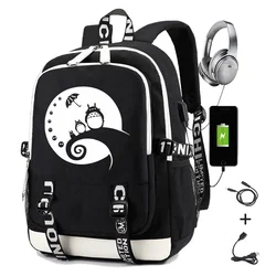 Mochila Anime para crianças, linda mochila escolar impermeável para gatos, mochila para estudantes kawaii, mochila funcional para meninas e meninos