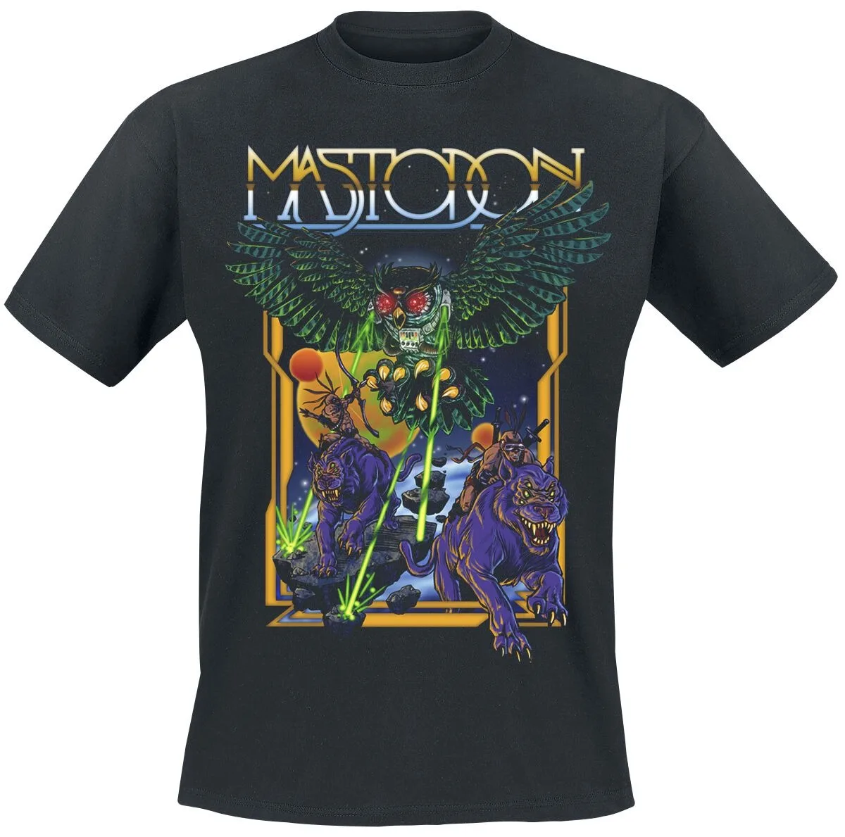 Mastodon Ape Mammoth Chopper T-shirt Vintage Biker Art Print Casual Cotton Tee Unisex Retro Streetwear Beige Top