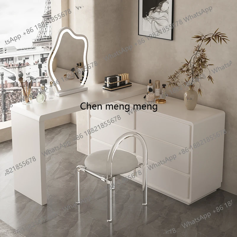 

F5822 With Drawers Dressing Table Design Elegant Style Vanity Table Aesthetic Minimalist Tocador De Maquillaje Bedroom Furnitur