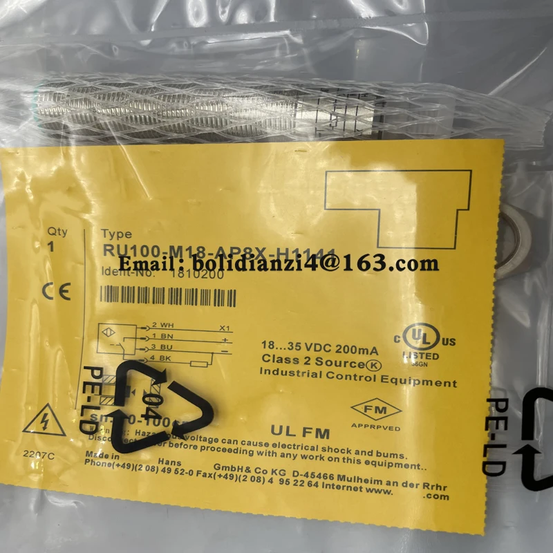

Ultrasonic sensor RU100U-M18M-UP8X2-H1151 In stock
