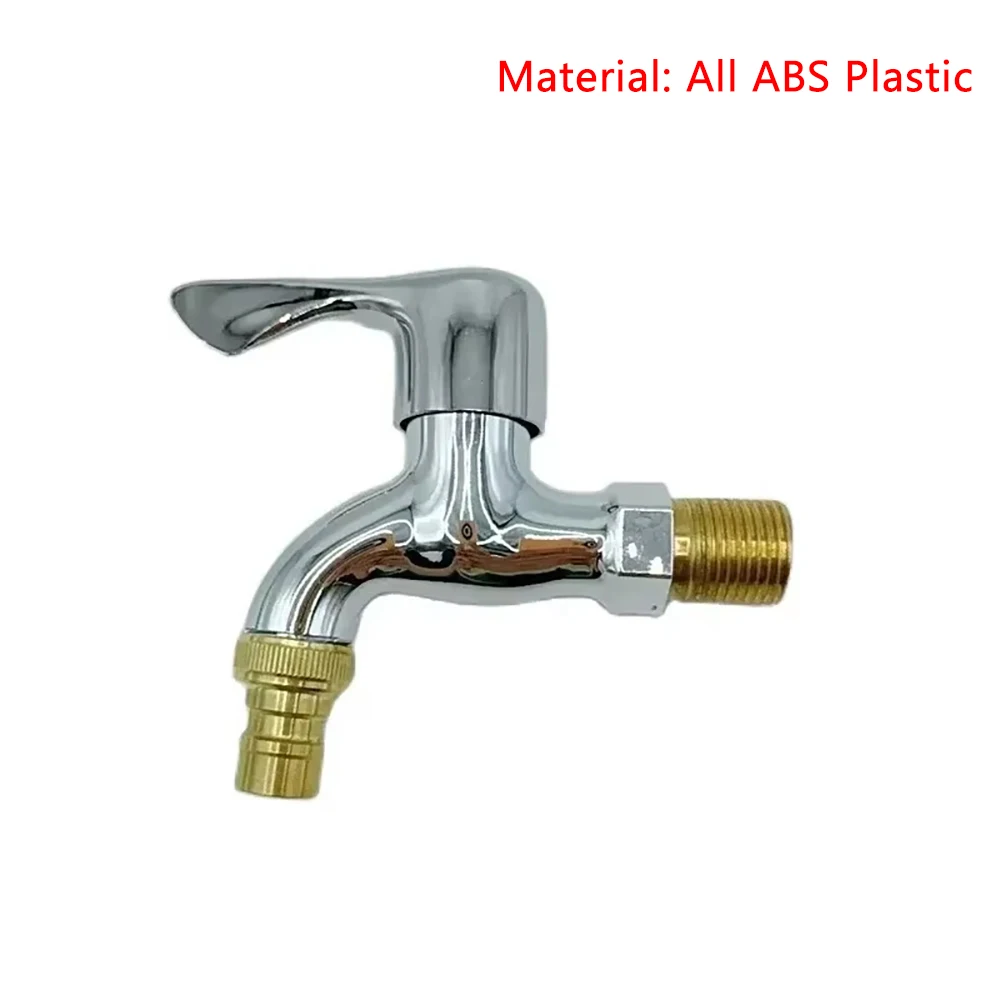 

Plastic Sink Faucet Wall Mounted Washer Machine Water Tap Outdoor Basin Faucet Garden Single Handle Cooled Mixing Faucet