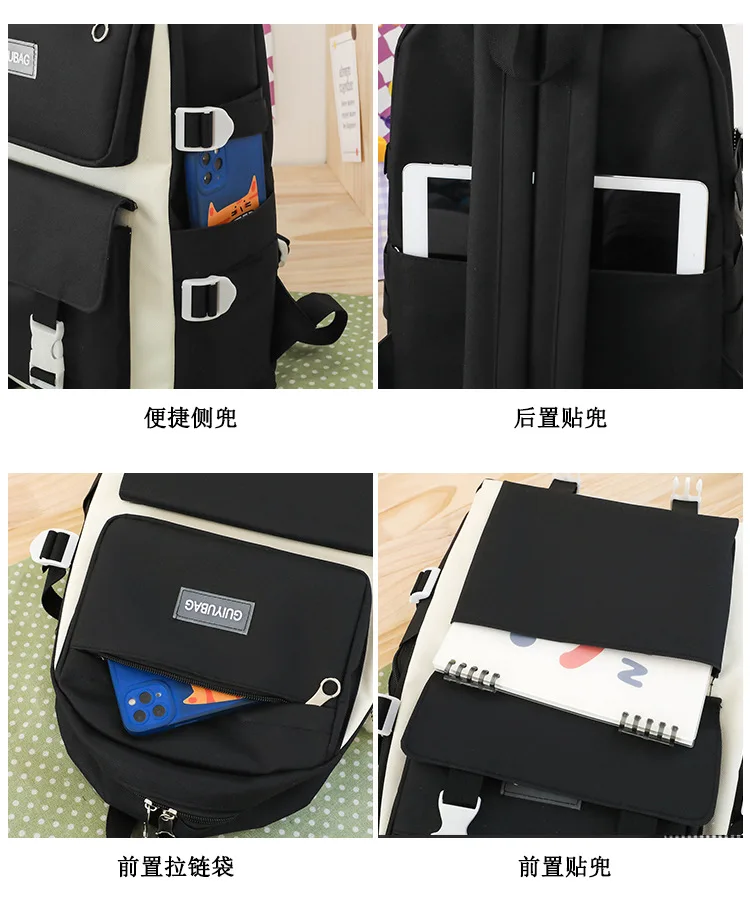 school bag Kids backpack water proof Preschool Ages 6-18 Spine protection Reduce the burden Large capacity