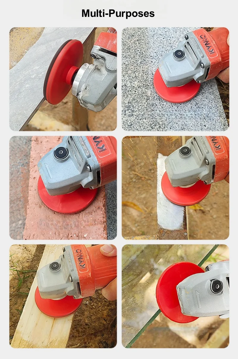 3 Stück 3 Zoll 80mm Nass-Trocken-Polierpad mit Trägerplatte für Winkelschleifer zum Schleifen von Granit, Stein, Beton, Marmor – Detail 5