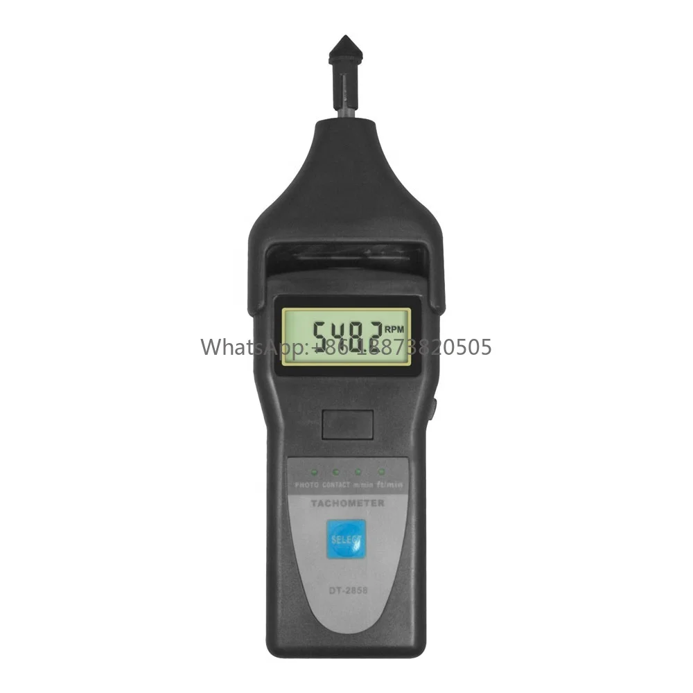 DT-2858 Multifunctional Tachometer Laser 2.5-99999r/min Contact 0.5-1999r/min High Resolution Surface Speed meter