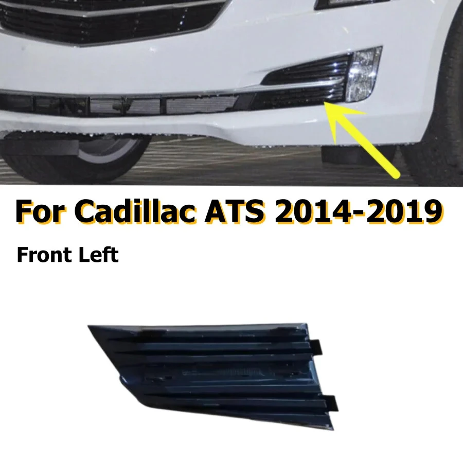 Front Left Bumper Lower Fog Light Grill Trim Replace For Cadillac ATS 2014-2019